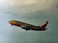 N50SW @ ELP - Boeing 737 of Southwest Airlines climbing out ot El Paso in October 1978. - by Peter Nicholson