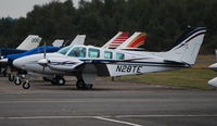 N28TE @ EGLK - Beech 58 at Blackbushe - by moxy