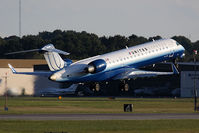 N153GJ @ ORF - United Express (Go Jet Airlines) N153GJ (FLT GJS7410) departing RWY 23 enroute to Washington Dulles Int'l (KIAD).