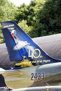 2433 @ EBBE - Aero L-39 Albatros.Czech Air Force.Special paint.40th anniversary of the first flight.Open door Beauvechain. - by Robert Roggeman