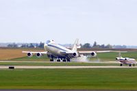 74-0787 @ CID - This touch and go is shot from my office on the 2nd floor of the tower - by Glenn E. Chatfield