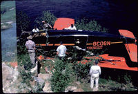 N9038 - My dad, Harold Gene Crosby was the pilot this day, flying for Johnson Aviation out of McCall. The engine failed after some repair work. He got it down OK on the road next to the Payette river near McCall, Idaho. The road was freshly graded, and had some b - by Harold Gene Crosby