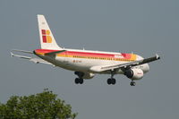 EC-HGY @ EBBR - flight IB3206 is descending to rwy 02 - by Daniel Vanderauwera