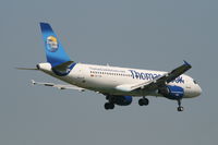OO-TCP @ EBBR - flight FQ2643 is descending to rwy 02