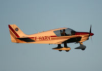 F-HARV @ LFPZ - flying in the sunset - by Alain Picollet
