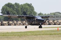 N424AF @ KOSH - Taxi to parking - by Todd Royer