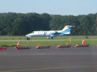 N38SK @ OSU - Landing on 27L at Columbus, Ohio - by Bob Simmermon