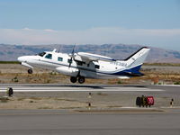 N469MA @ SQL - Trap 3! by Mitsubishi MU-2B-60 (is the pilot ex-USN) - by Steve Nation