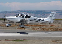 N729JR @ SQL - 2007 Cirrus Design Corp SR22 on final - by Steve Nation