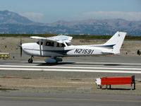 N21591 @ SQL - 2004 Cessna 172S taking-off - by Steve Nation