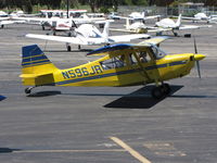 N596JR @ PAO - 2006 Champion 7ECA doing engine check - by Steve Nation