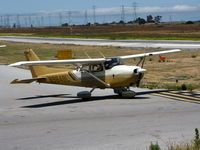 N9849L @ PAO - 1986 Cessna 172P taxiing tail down - by Steve Nation