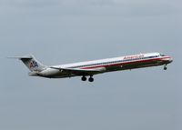 N595AA @ DFW - Landing on 18R at DFW on a nasty, rainy day. - by paulp