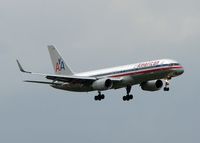 N686AA @ DFW - American 757 landing on 18R at DFW on a rainy, overcast day! - by paulp