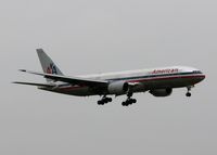N774AN @ DFW - Pouring down rain while landing on 18R at DFW. If you look close, it is pouring down! - by paulp