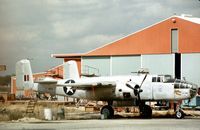 N9077Z @ SAT - TB-25N Mitchell named Yellow Rose as seen at San Antonio in October 1979. - by Peter Nicholson