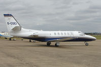 G-CGEI @ EGSU - Cessna 550 at Duxford - by Terry Fletcher