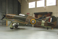 G-HURI @ EGSU - 1942 Canadian Car And Foundry Co HAWKER HURRICANE MK XII wears Serial Z5140 at Imperial War Museum , Duxford - by Terry Fletcher