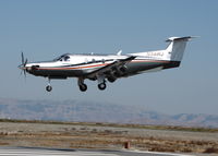 N56RJ @ KSQL - 2006 Pilatus Aircraft Ltd PC-12/47 on final approach - by Steve Nation