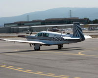 N222DK @ KSQL - 1982 Mooney Aircraft Corp. M20K visiting from Kansas - by Steve Nation