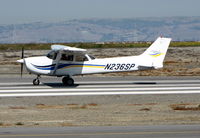 N236SP @ KSQL - Locally-based 1999 Cessna 172S starts take-off run - by Steve Nation
