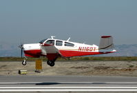 N1160T @ KSQL - Locally-based 1976 Beech V35B returning from flight to southern California - by Steve Nation