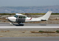 N3119R @ KSQL - Locally-based 1967 Cessna 182L taking-off for training flight - by Steve Nation