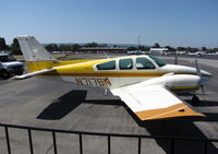 N7176N @ KPAO - 1968 Beech D55 picking-up passengers at GA terminal - by Steve Nation