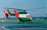 D-HMUM @ EDKB - MBB-Kawasaki BK-117B-2 of ADAC Luftrettung (EMS) - ex Bavarian Police, hence the colours - at Bonn-Hangelar airfield - by Ingo Warnecke