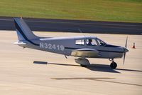 N32419 @ CID - Taxiing in to Landmark FBO.
