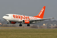 G-EZJF @ EGGW - Arrival on Runway 26. - by MikeP