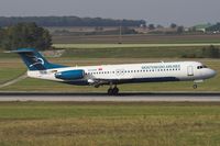 4O-AOK @ LOWW - Montenegro Airlines  Fokker 100 (F28-0100)	cn11272 - by Delta Kilo
