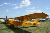 N70793 @ KOSH - Piper J3F-65 - by Mark Pasqualino