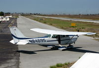N84695 @ KPAO - Locally-based 1969 Cessna 172K taxiing to RW31 - by Steve Nation