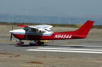 N94544 @ KSQL - Locally-based 1978 Cessna 182Q taking-off on RW30 - by Steve Nation