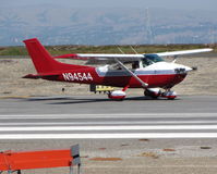 N94544 @ KSQL - Locally-based 1978 Cessna 182Q awaiting clearance toRW30 - by Steve Nation