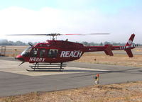 N48RX @ KSTS - REACH Antelope Valley Hospital 2008 Bell Helicopter Textron Canada 407 on alert at Santa Rosa, CA home-base - by Steve Nation