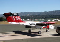 N410DF @ KUKI - CDF FIRE OV-10 lead plane #110- in bright sunshine at Ukiah Air Attack Base - by Steve Nation