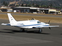 N4044P @ KUKI - Ameriflight 1980 Piper PA-31-350 freighter waiting for small packages and flight to KOAK home-base - by Steve Nation