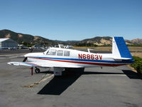 N6863N @ 1O2 - Mooney M20C without cockpit covered - by Steve Nation