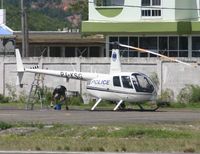 PJ-KSG @ TNCM - The police helicopter at the heli pad. - by Daniel Jef