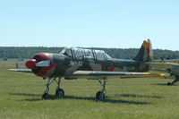 SE-LVH @ ESOW - Yak-52 at Västerås Hässlö airport, Sweden.