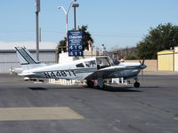 N4487T @ EDU - Locally-based 1972 Piper PA-28R-200 at UC Davis gas pump ($4.16 a gallon) - by Steve Nation