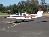 N5655N @ O41 - Carson City, NV-based 1990 Beech F33A running engine checks at Woodland Aviation - by Steve Nation