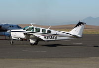 N9136Q @ KAPC - Chico, Ca-based 1970 Beech A36 (she is sharp looking! for 39!) arriving in wine country - by Steve Nation