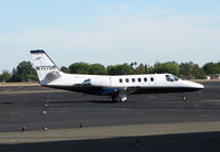 N717DM @ KSAC - 1982 Cessna 550 visiting State Capitol (I think they need a plastic owl - check out pigeons in foreground :-)) - by Steve Nation