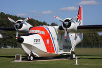 7247 @ ECG - For 32 years, from May 1951 to March 1983, 88 of these aircraft served in the USCG. It's primary mission was search & rescue. It holds 9 amphibious world records, including longest non-stop distance (including Kodiak, AK to Pensacola, FL - 3,107 miles).
