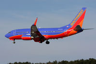 N402WN @ BWI - Southwest Airlines N402WN (FLT SWA3270) from Kansas City Int'l (KMCI) on short-final to RWY 33L.