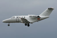 EC-KKE @ EGCC - Plain looking light jet. - by MikeP