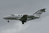 G-LEAA @ EGCC - Arriving in the gloom. - by MikeP
